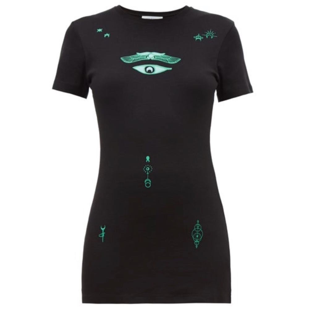 Sold Marine Serre Printed cotton-jersey T-shirt